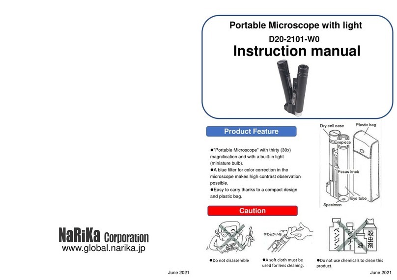 NARIKA D20-2101-W0 instruction manual