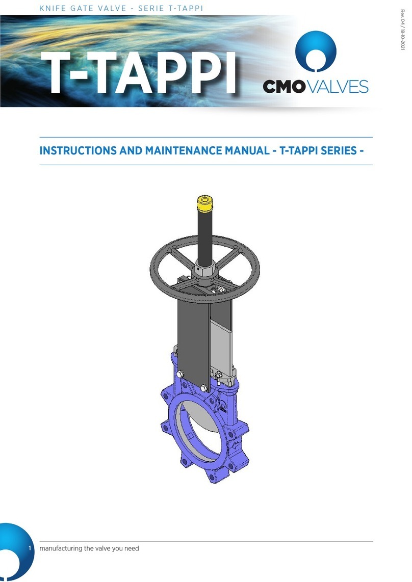 CMO VALVES T-TAPPI Series Instruction and maintenance manual