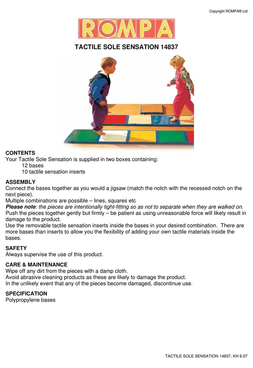 Rompa Tactile Sole Sensation 14837 User manual