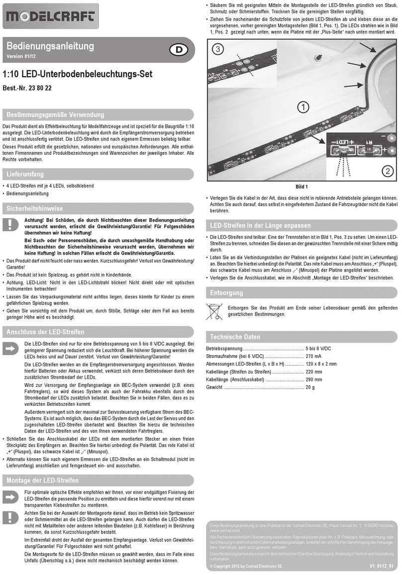 ModelCraft 23 80 22 operating instructions