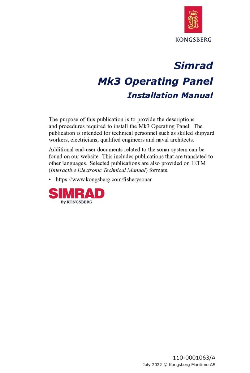 Kongsberg Simrad Mk3 User manual