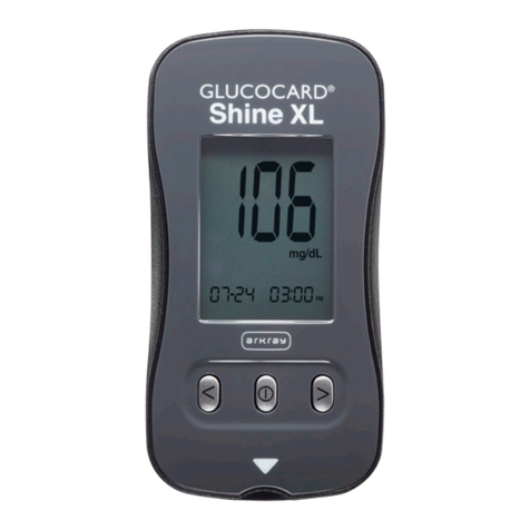 Arkray Glucocard SHINE XL User manual Arkray Glucocard SHINE XL User manual