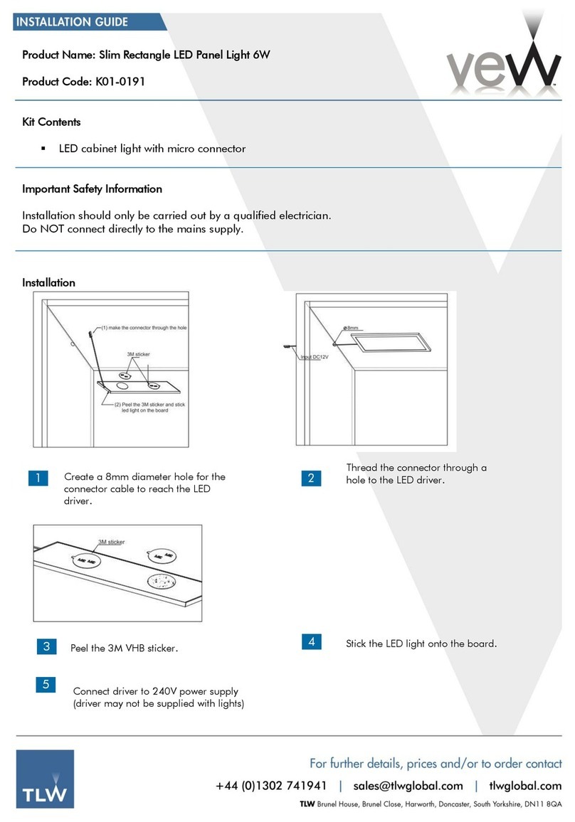 TLW vew K01-0191 installation guide