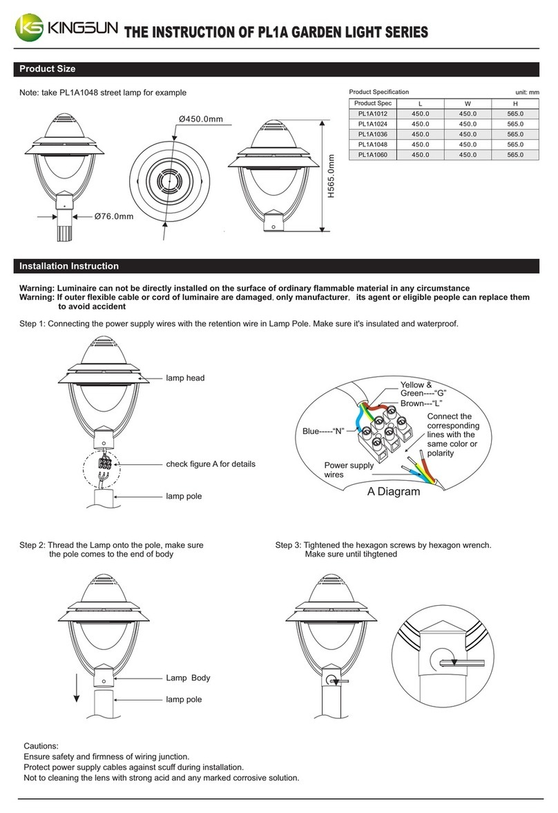 Kingsun PL1A Series instructions