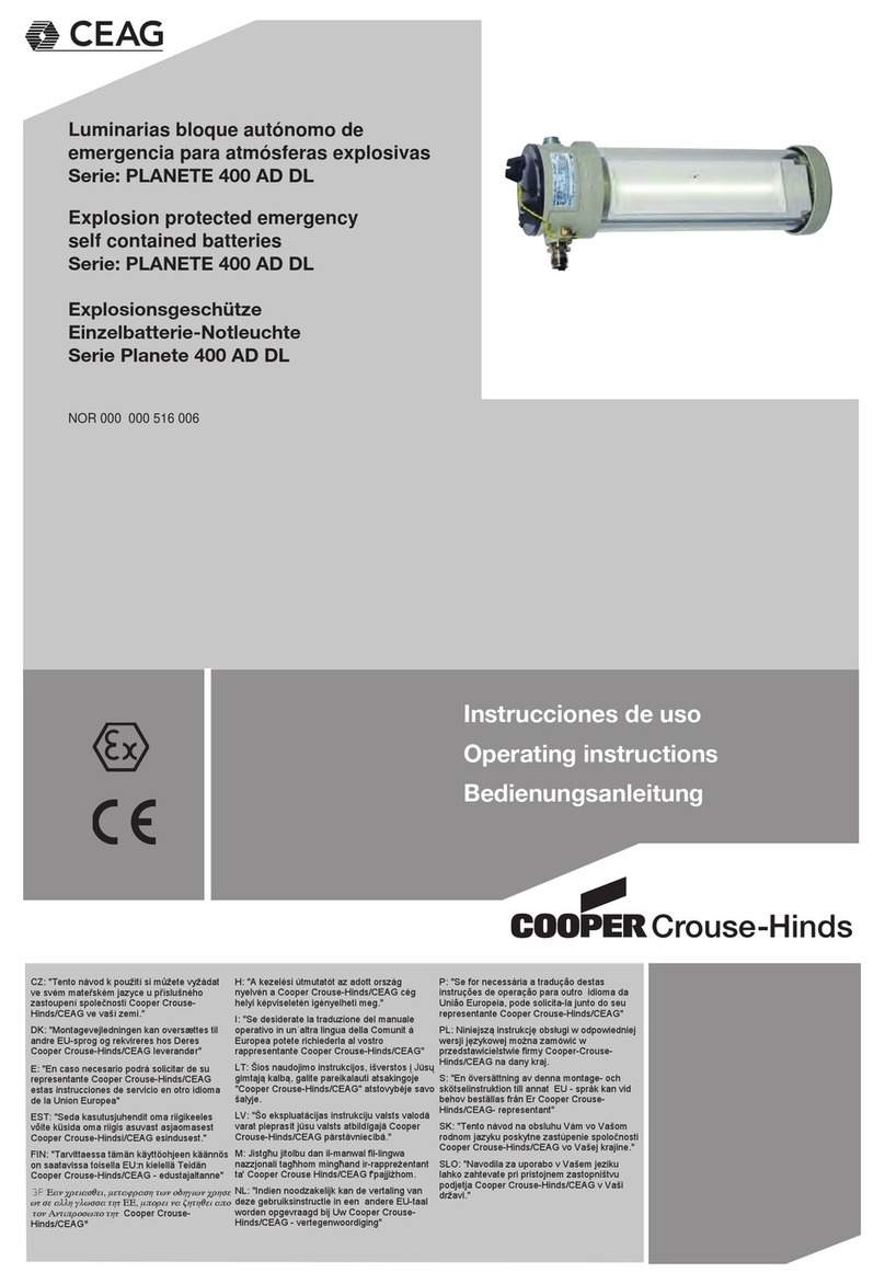 CEAG PLANETE 400 AD DL operating instructions