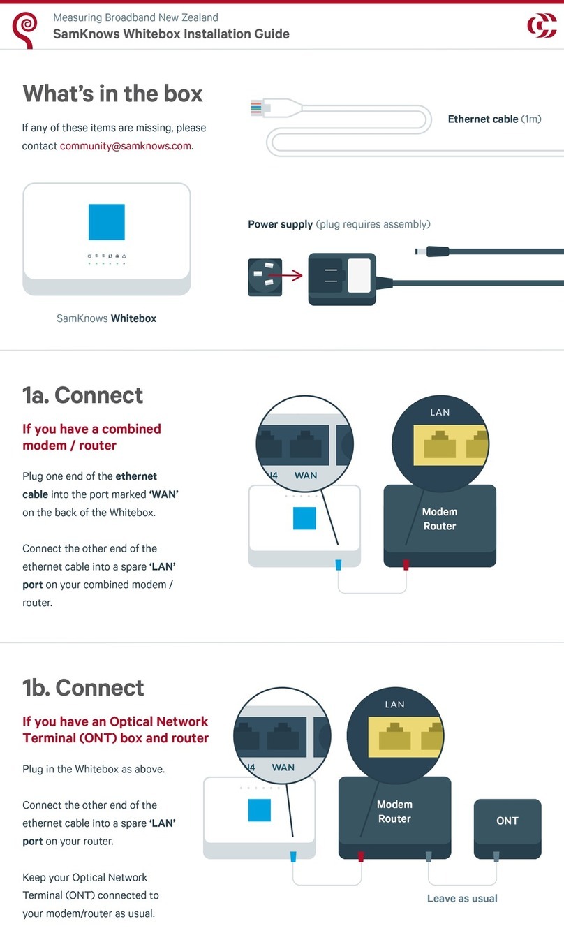 SamKnows Whitebox installation guide