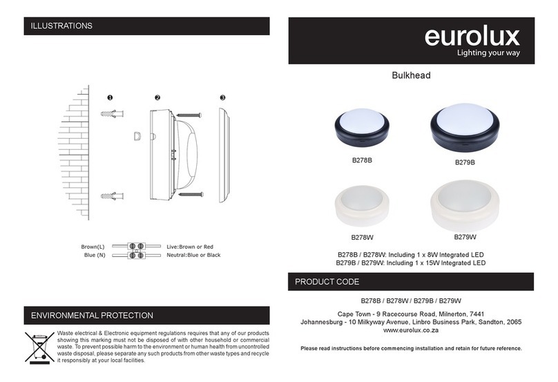 Eurolux Bulkhead B278B quick start guide