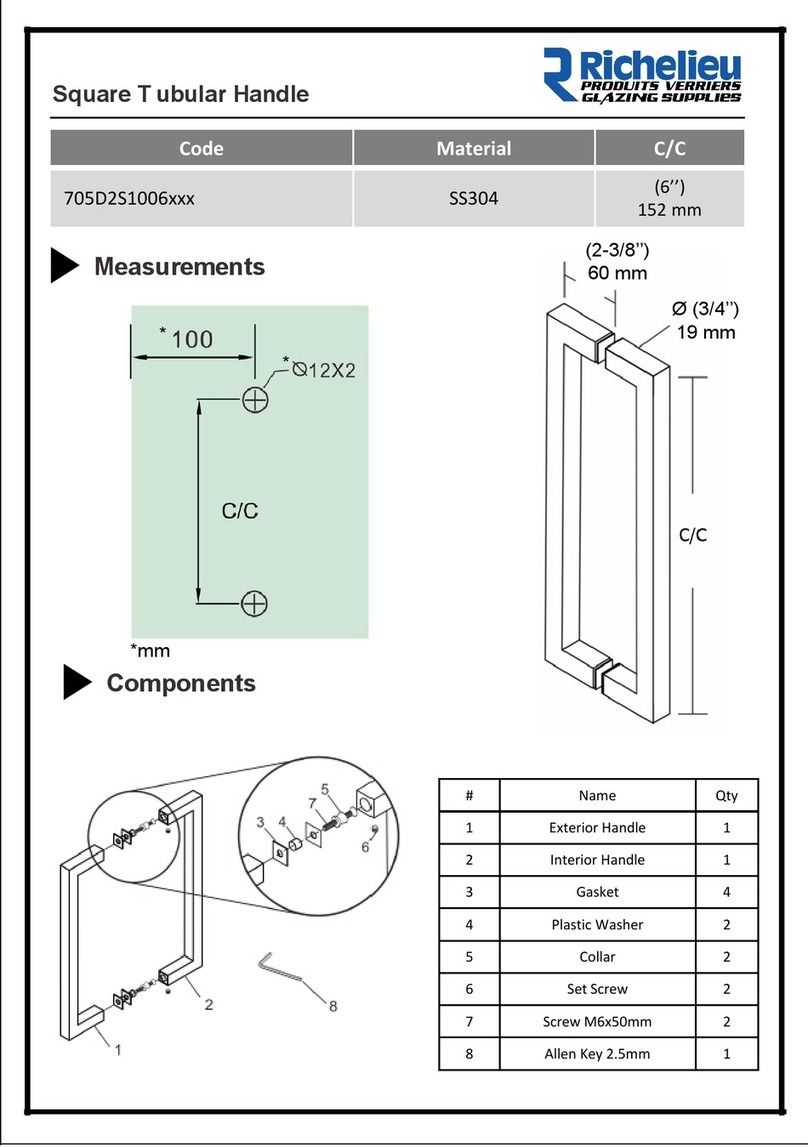 Richelieu 705D2S1006 Series User manual