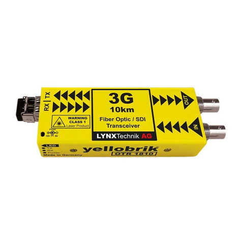Yellobrik OTR 1810-1 quick reference