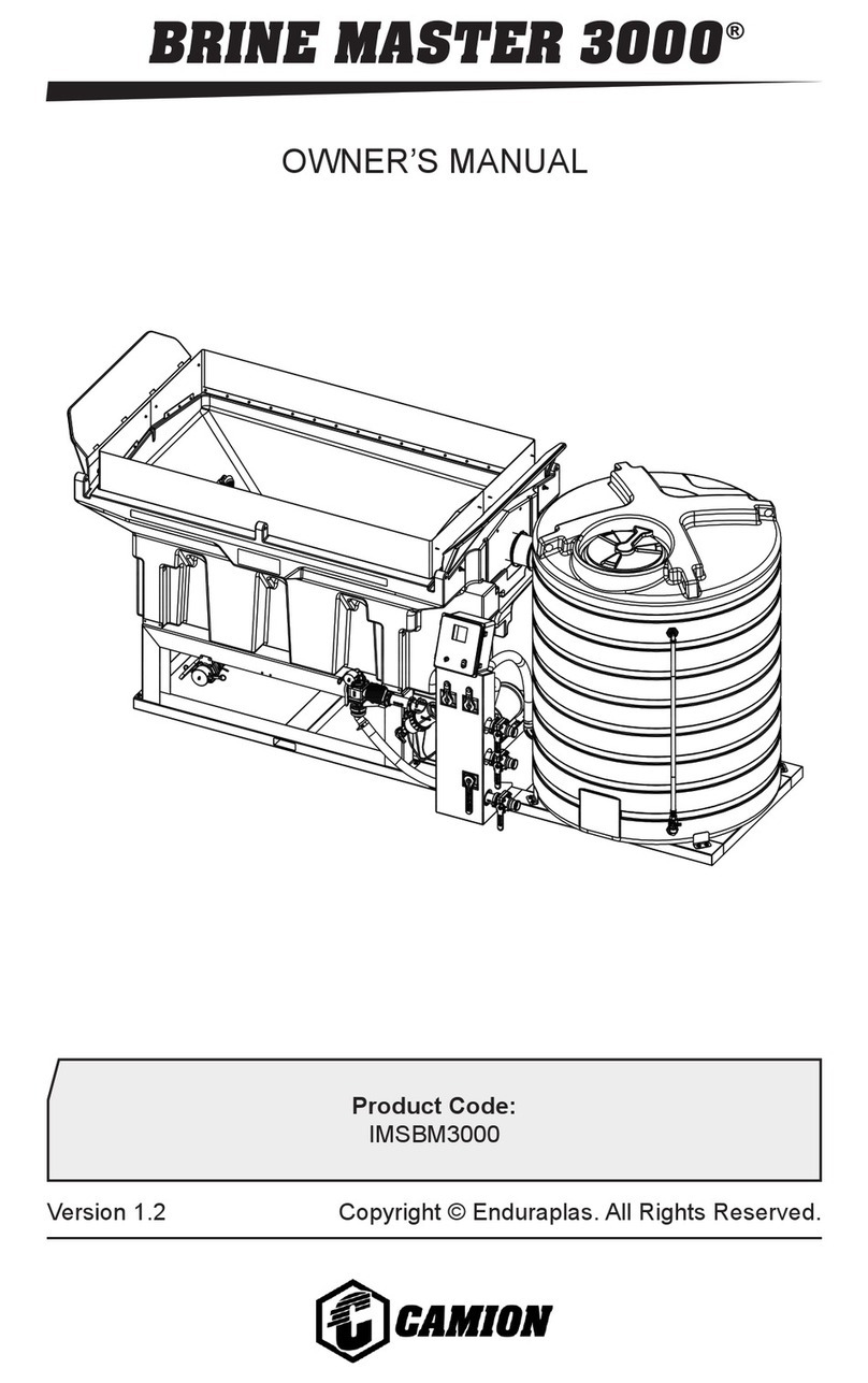 CAMION BRINE MASTER 3000 owner's manual