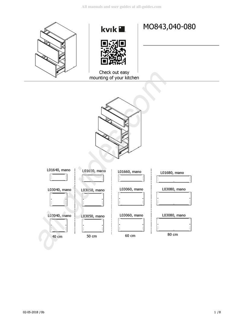 Kvik MO843-040-080 Assembly instructions
