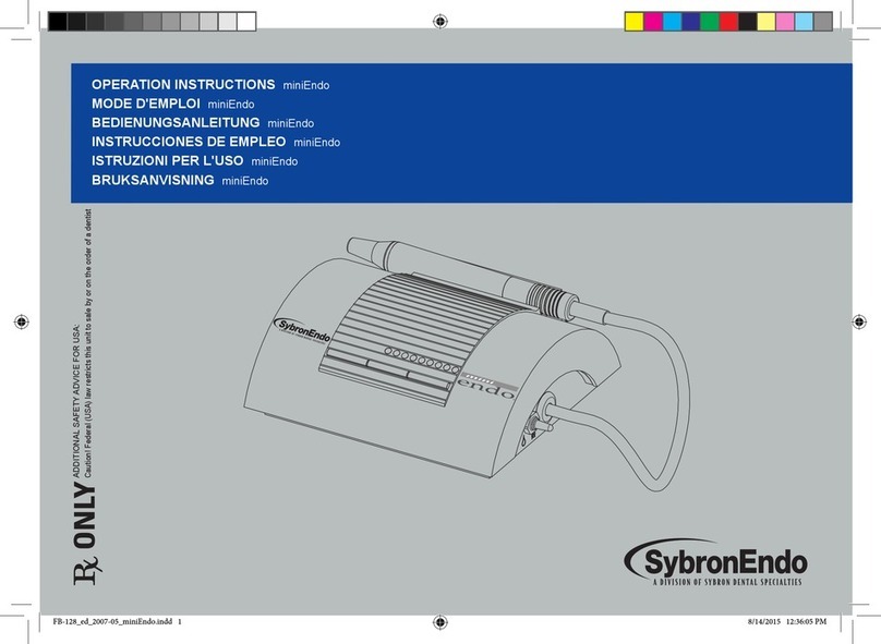 SybronEndo miniEndo Operation instructions