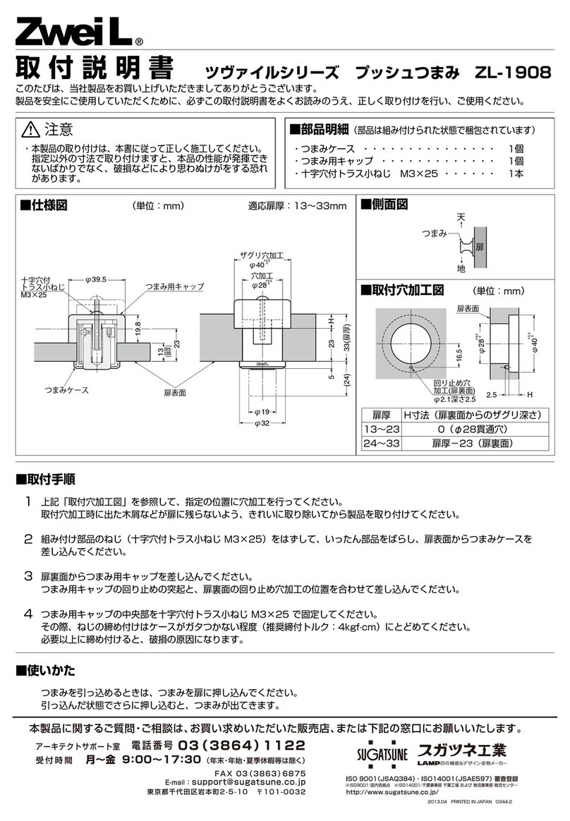 SUGATSUNE Zwei L Series instruction manual