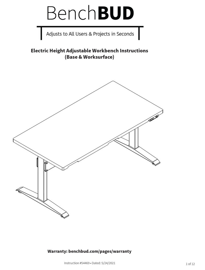 BenchBUD Electric Height Adjustable Workbench instructions
