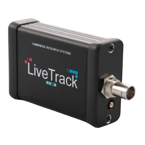 Cambridge Research Systems LiveTrack-AV installation manual Cambridge Research Systems LiveTrack-AV installation manual