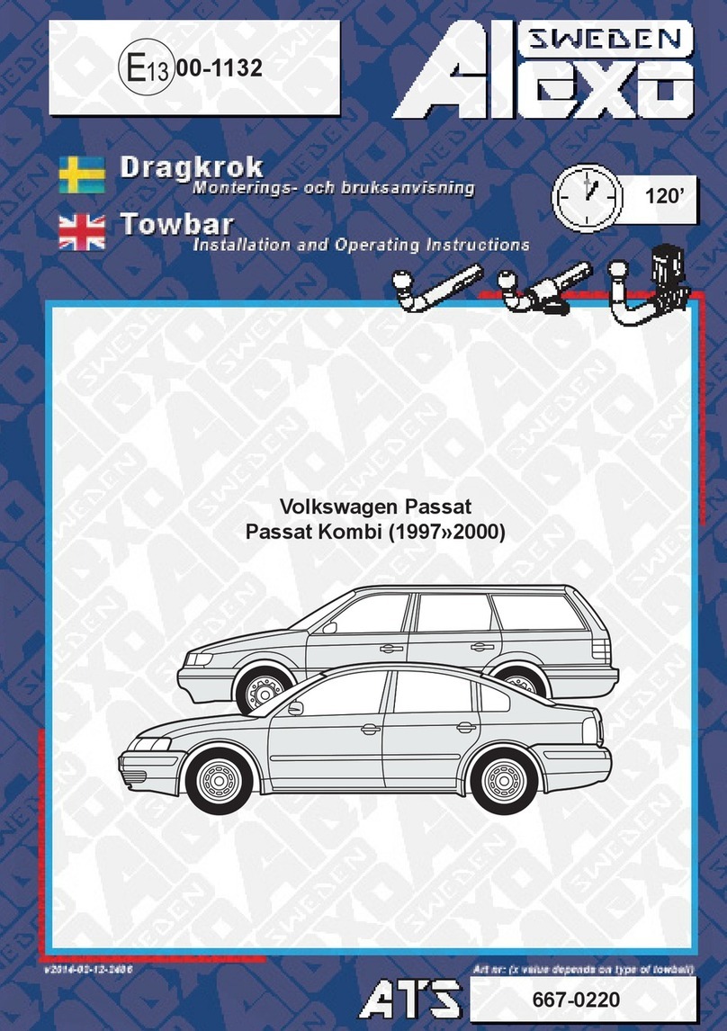 Alexo Sweden 667-0220 Installation and operating instructions