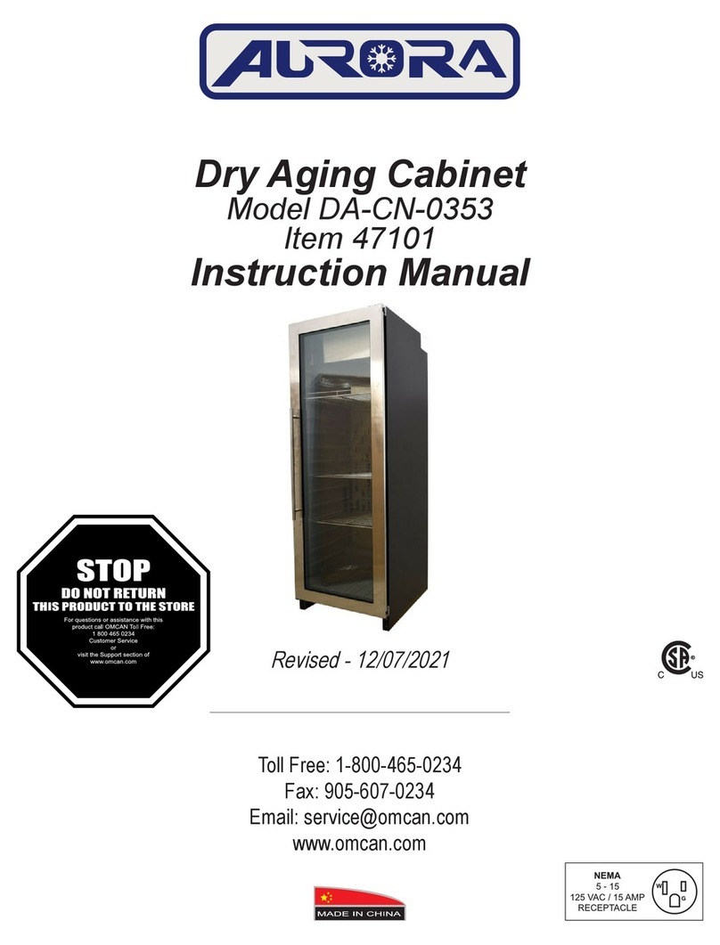 Omcan Aurora DA-CN-0353 User manual
