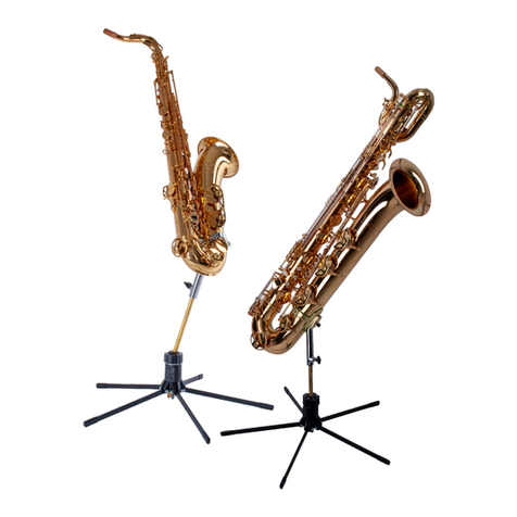 Adams SAXOPHONE PLAYING STAND quick start guide