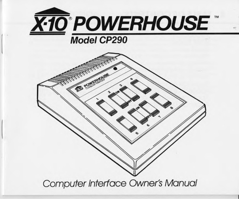X-10 POWERHOUSE CP290 owner's manual