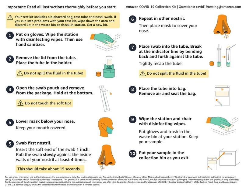 Amazon COVID-19 Test Collection Kit manual