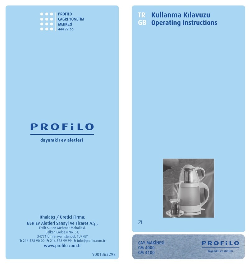 PROFILO CM 4000 operating instructions