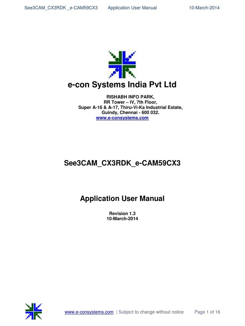e-con Systems See3CAM CX3RDK Series Application User's Manual