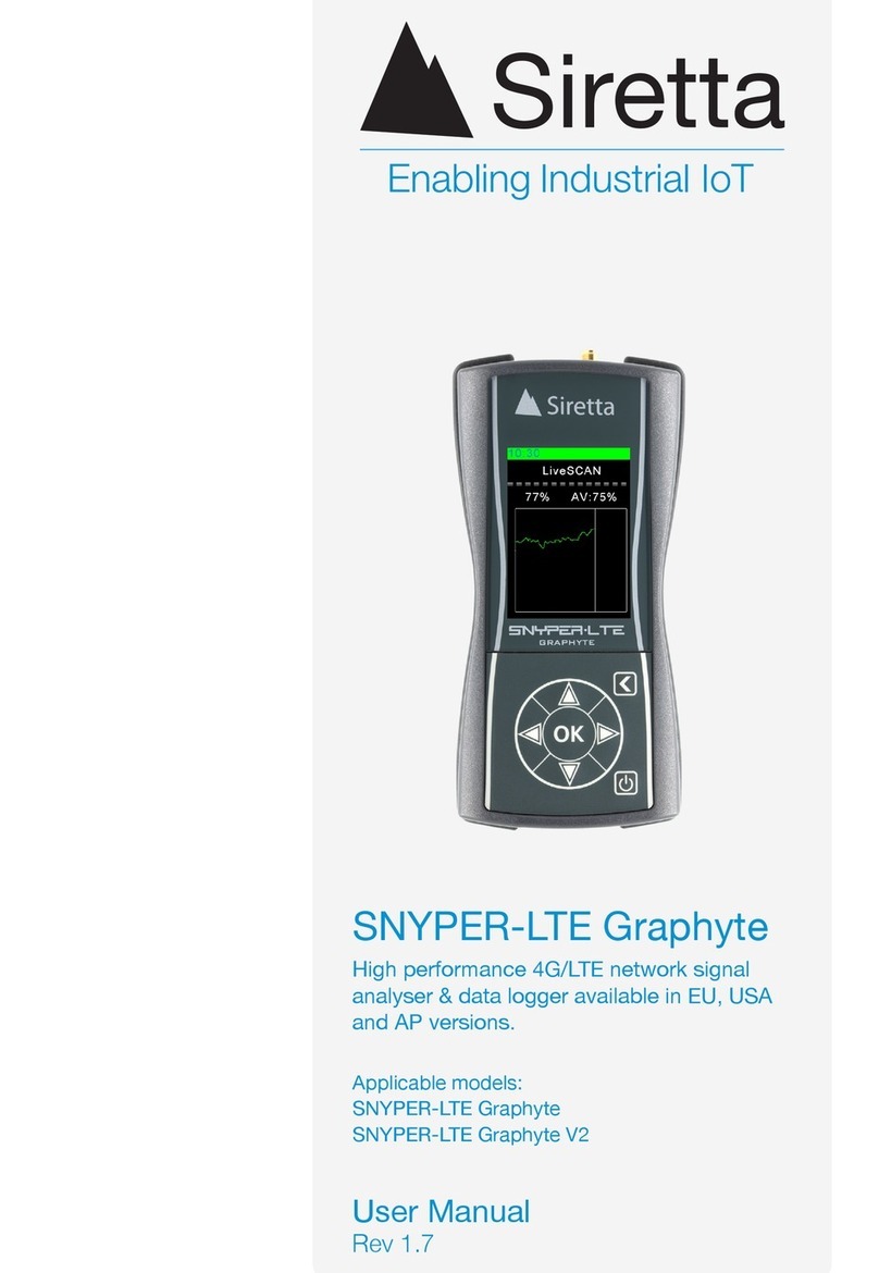 SIRETTA SNYPER-LTE Graphyte user manual