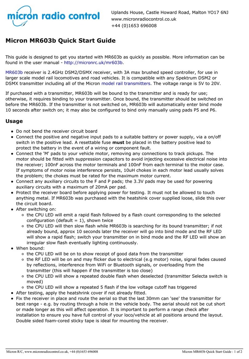 Micron MR603b User manual