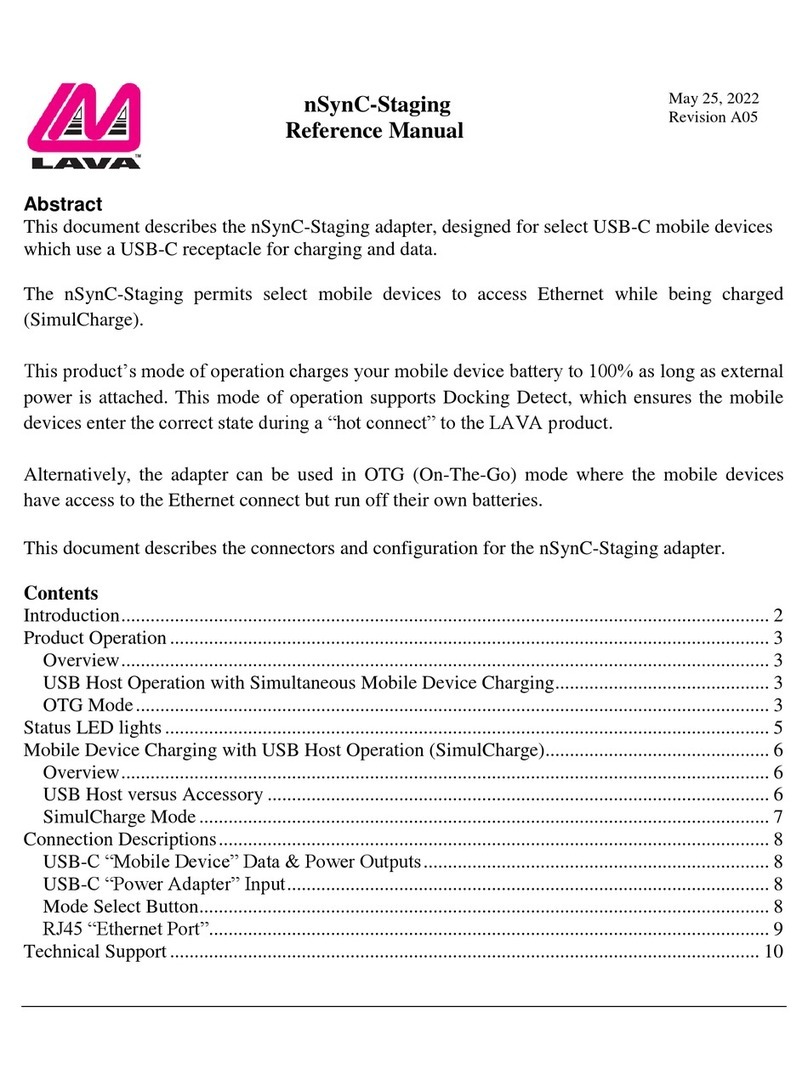 Lava Computer nSynC-Staging Reference manual