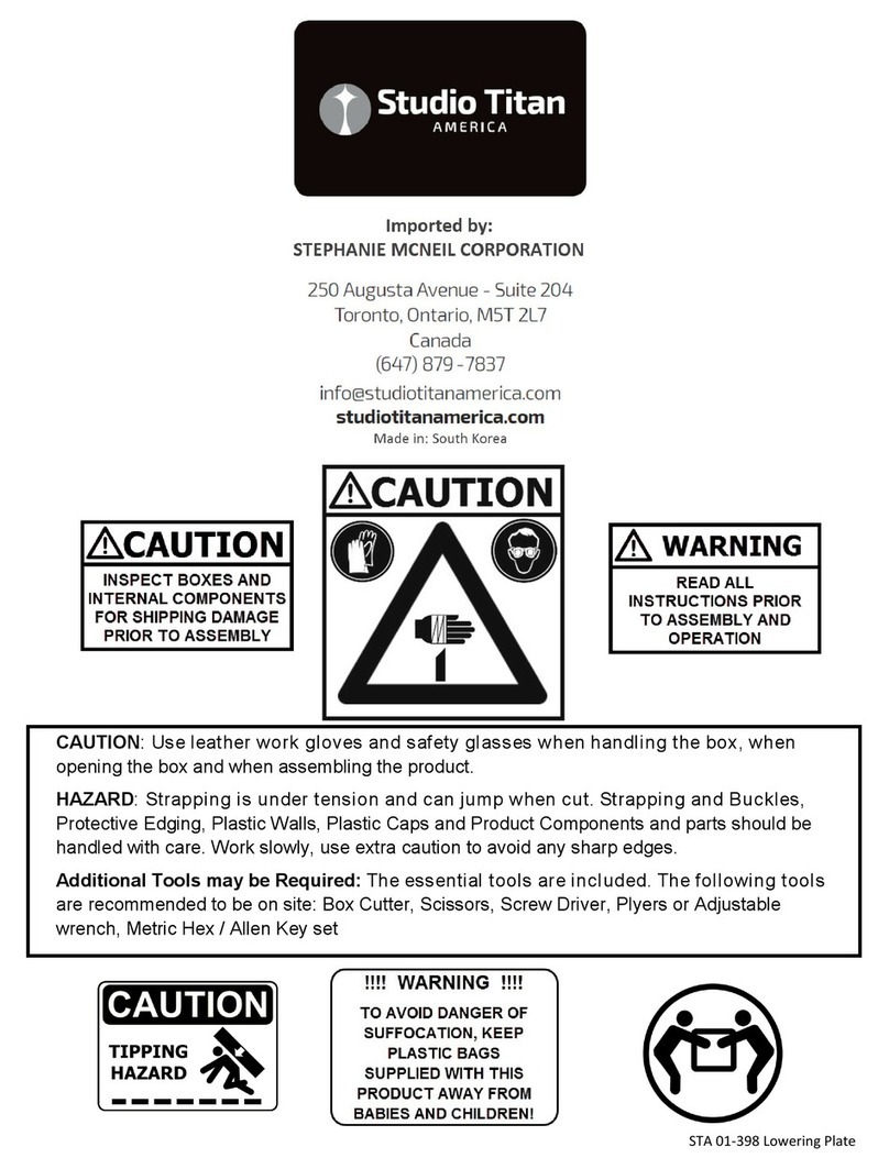 Studio Titan STA-01-398 User manual