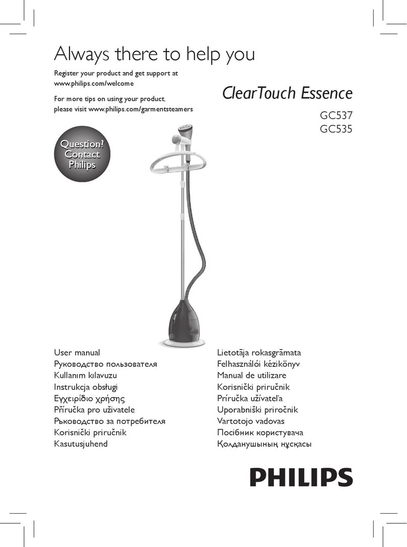 Philips ClearTouch Essence GC537 user manual Philips ClearTouch Essence GC537 user manual
