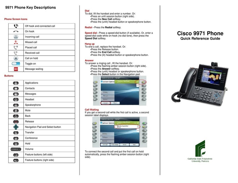 Cisco UNIFIED 9971 User manual Cisco UNIFIED 9971 User manual