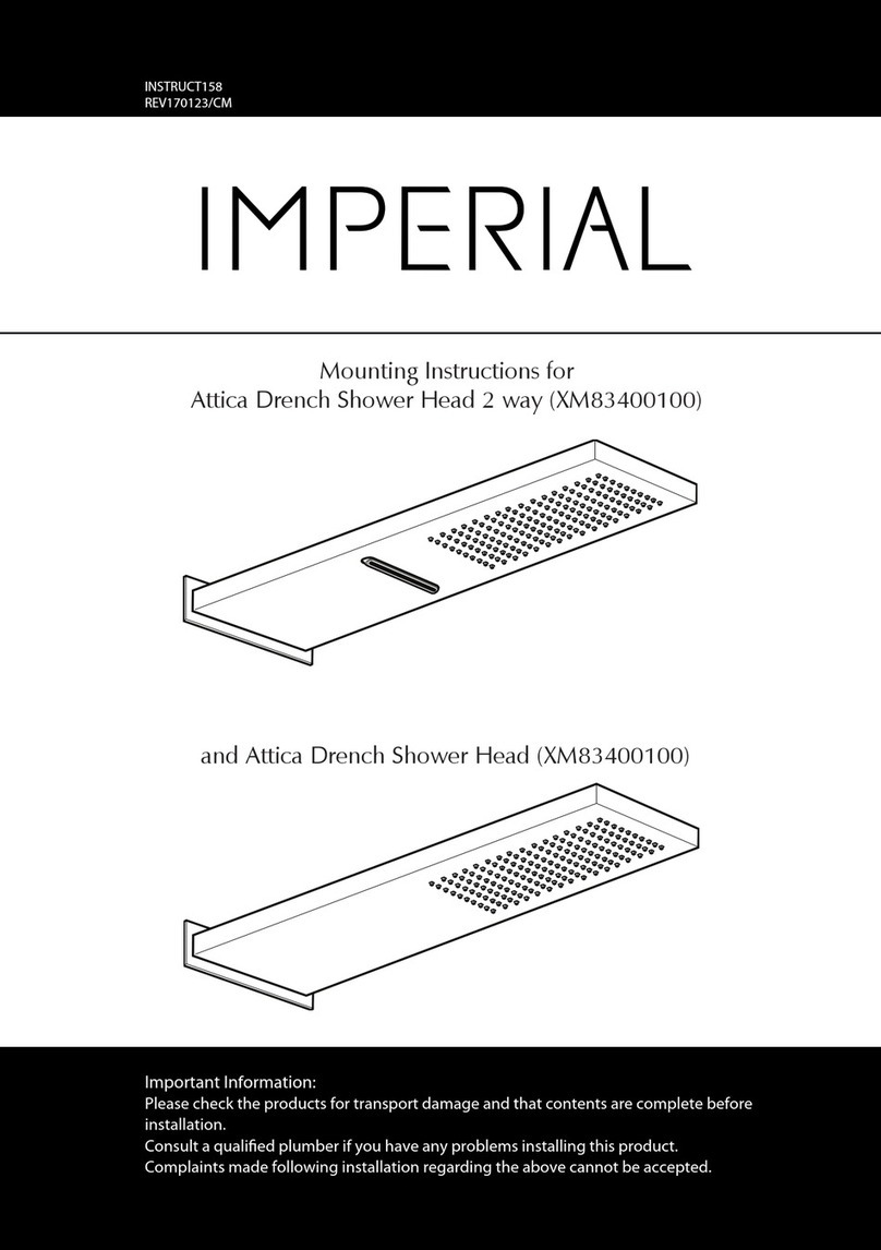 Imperial Attica XM83400100 Mounting instructions