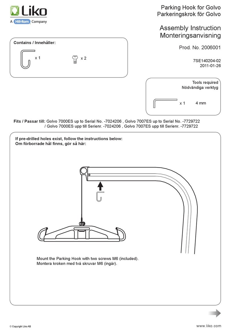 Hillrom Liko 2006001 Assembly instruction