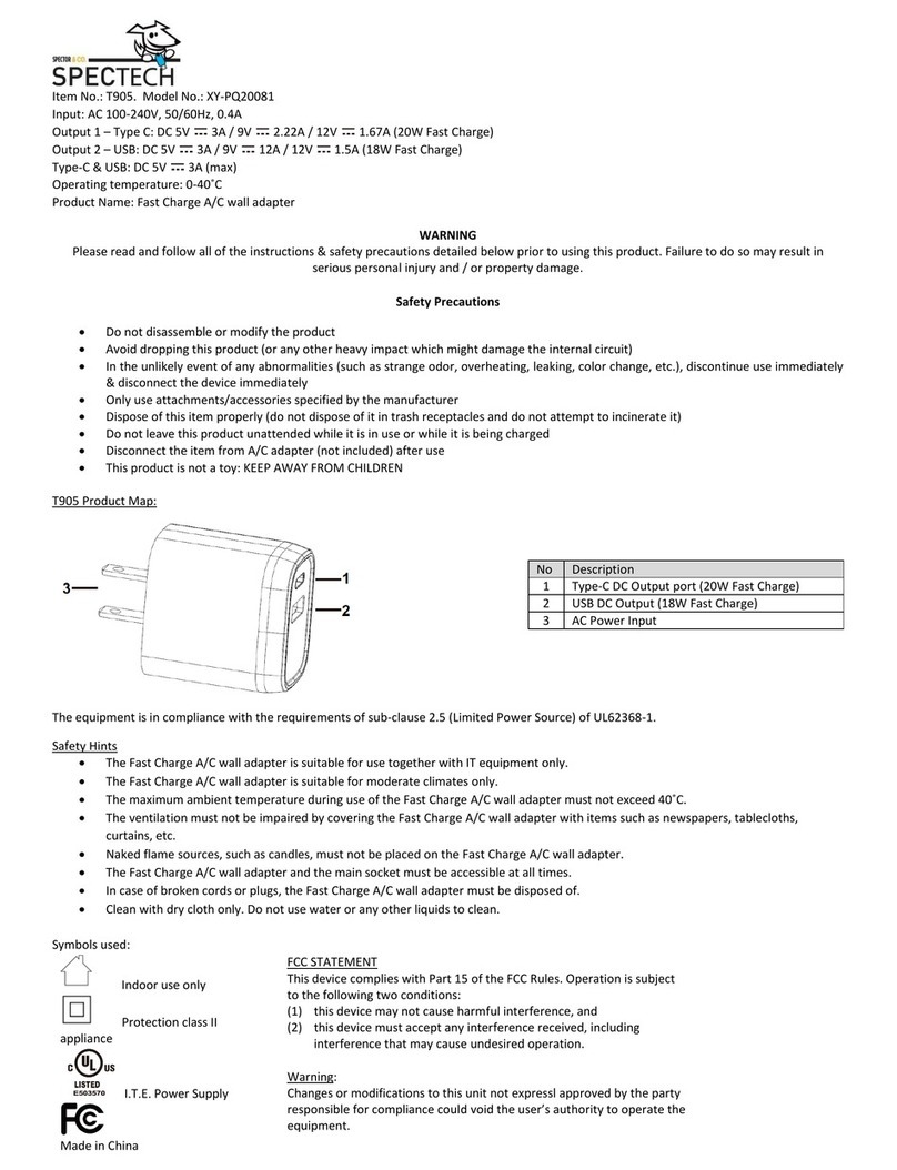 Spector&Co Spectech XY-PQ20081 user manual