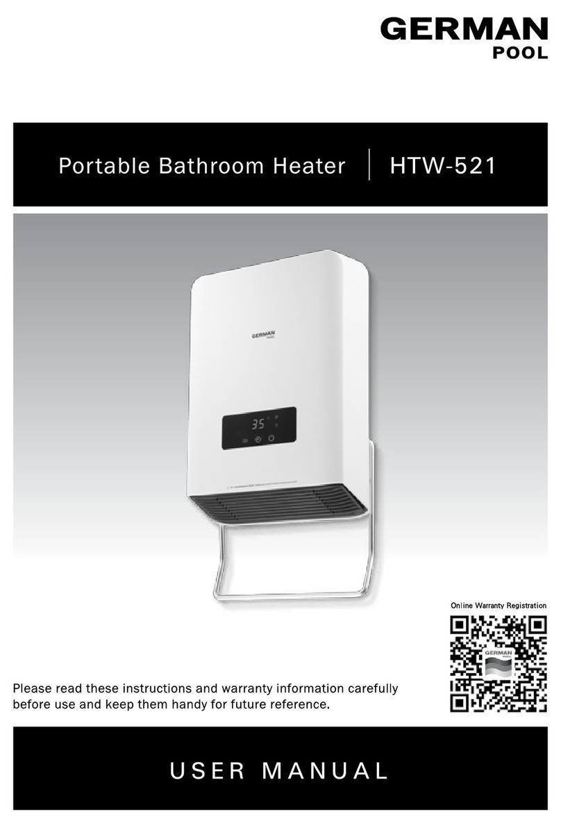 German pool HTW-521 user manual