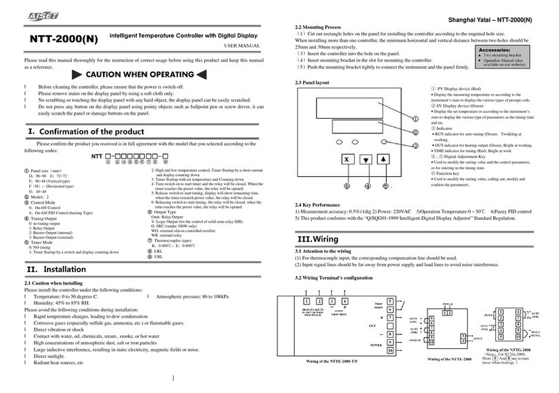 Yatai NTT-2000 User manual