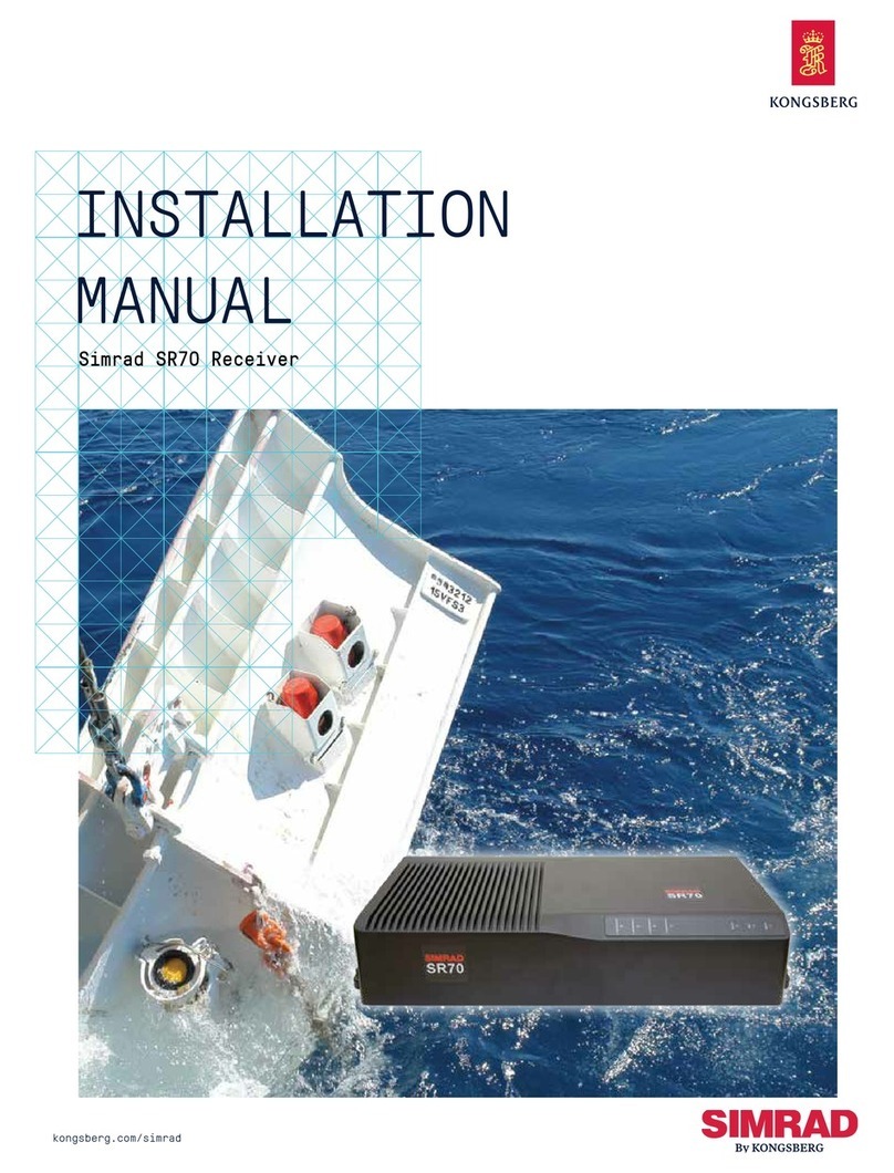 Kongsberg Simrad SR70 User manual