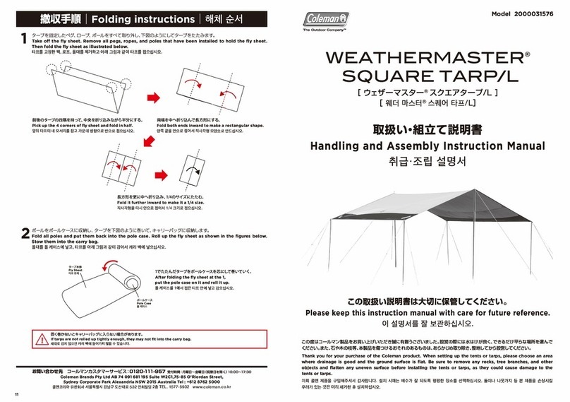 Coleman WEATHERMASTER 2000031576 Assembly & instruction manual