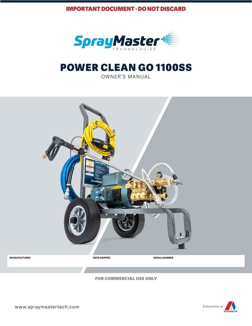 ASSEMBLED SprayMaster POWER CLEAN GO 1100SS User manual