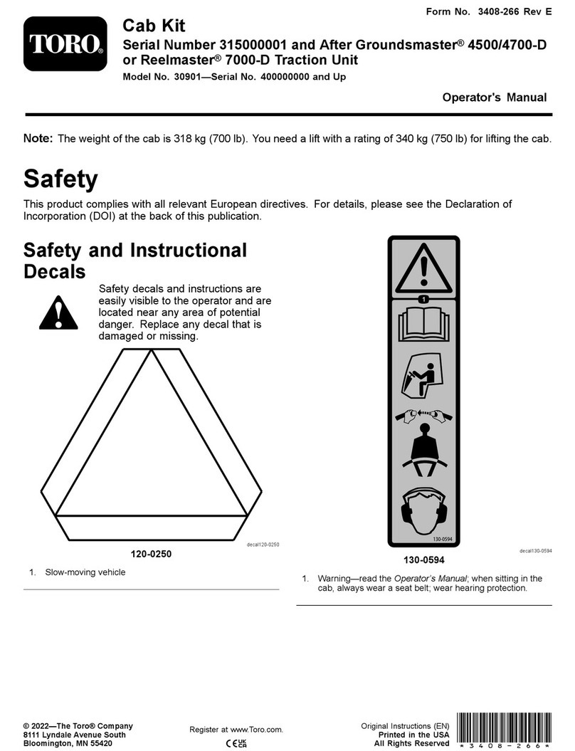 Toro Groundsmaster 4500-D Operator's manual