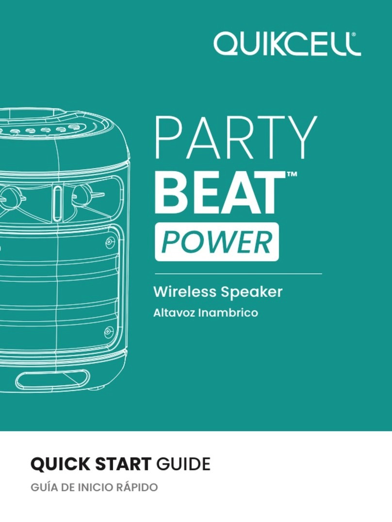 Alpha Comm Enterprises QUIKCELL PartyBeat Power quick start guide
