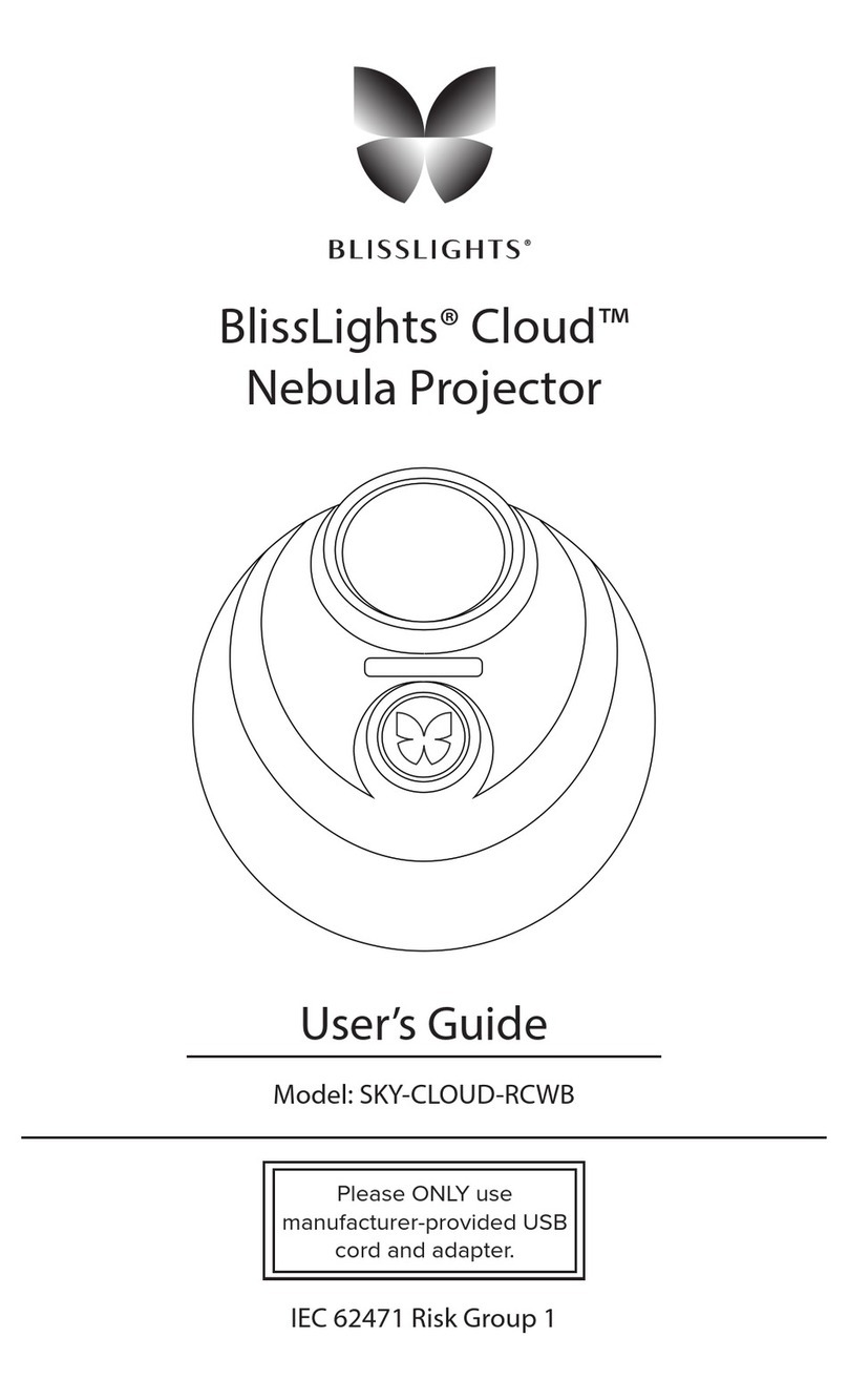 BlissLights Cloud SKY-CLOUD-RCWB user guide