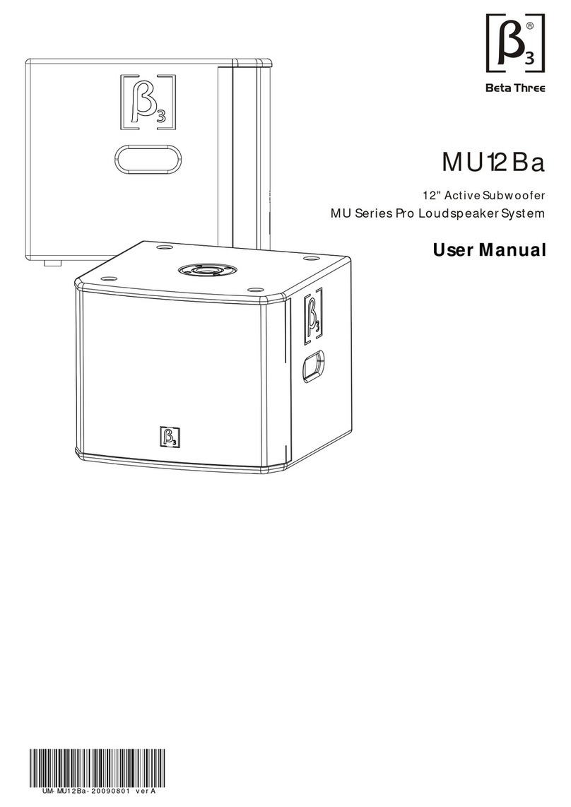 Beta Three MU series user manual