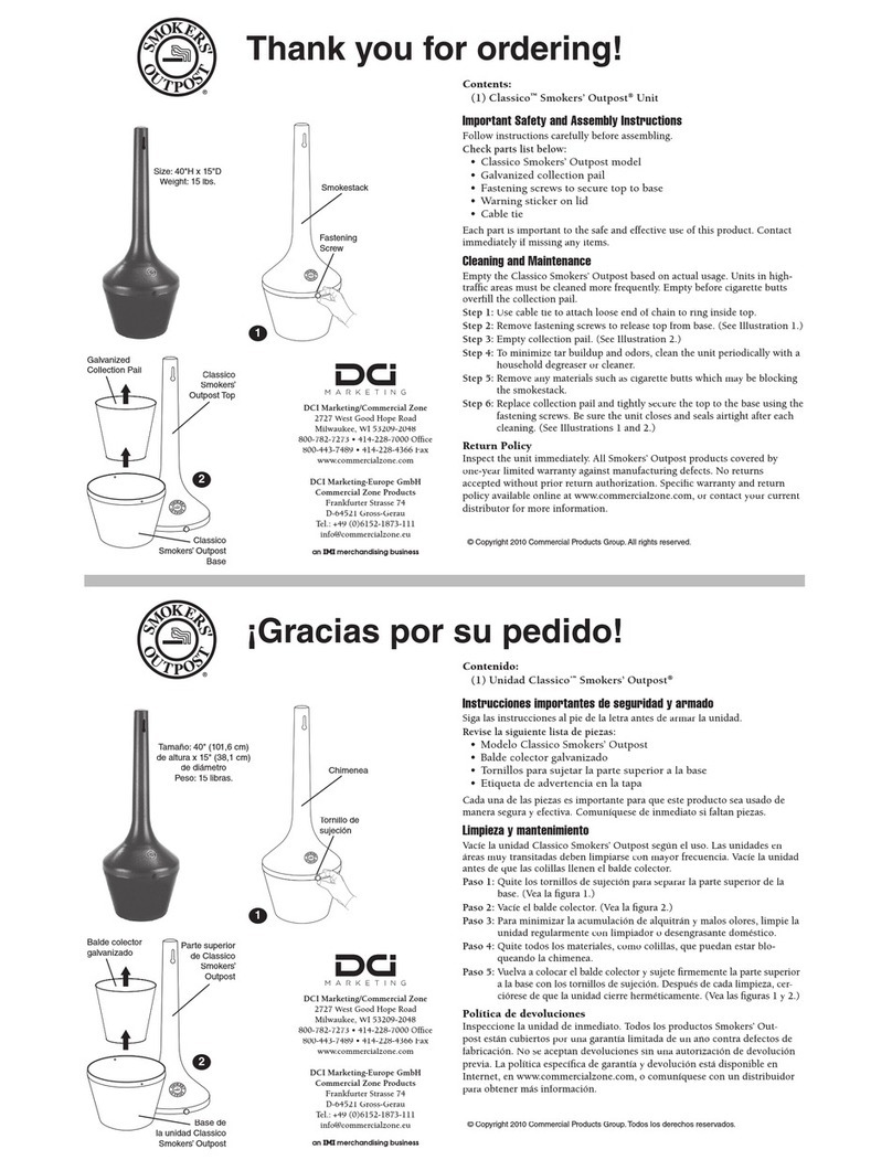 IMI Smokers' Outpost Classico quick start guide