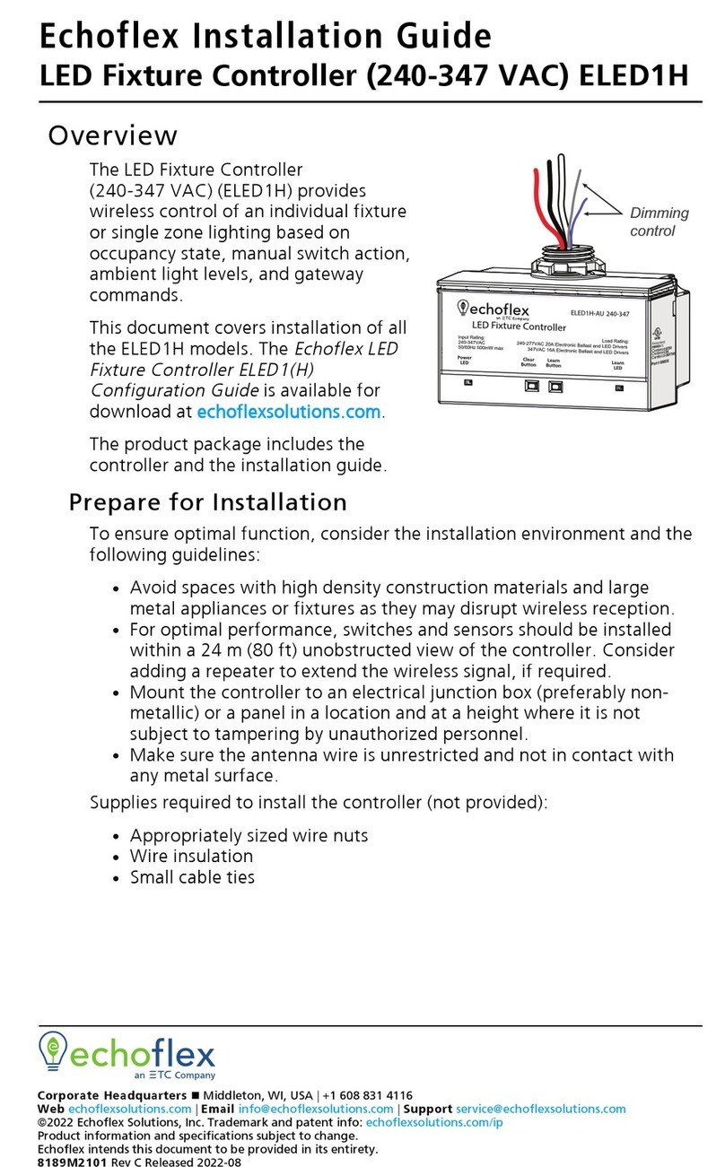 ETC echoflex ELED1 installation guide