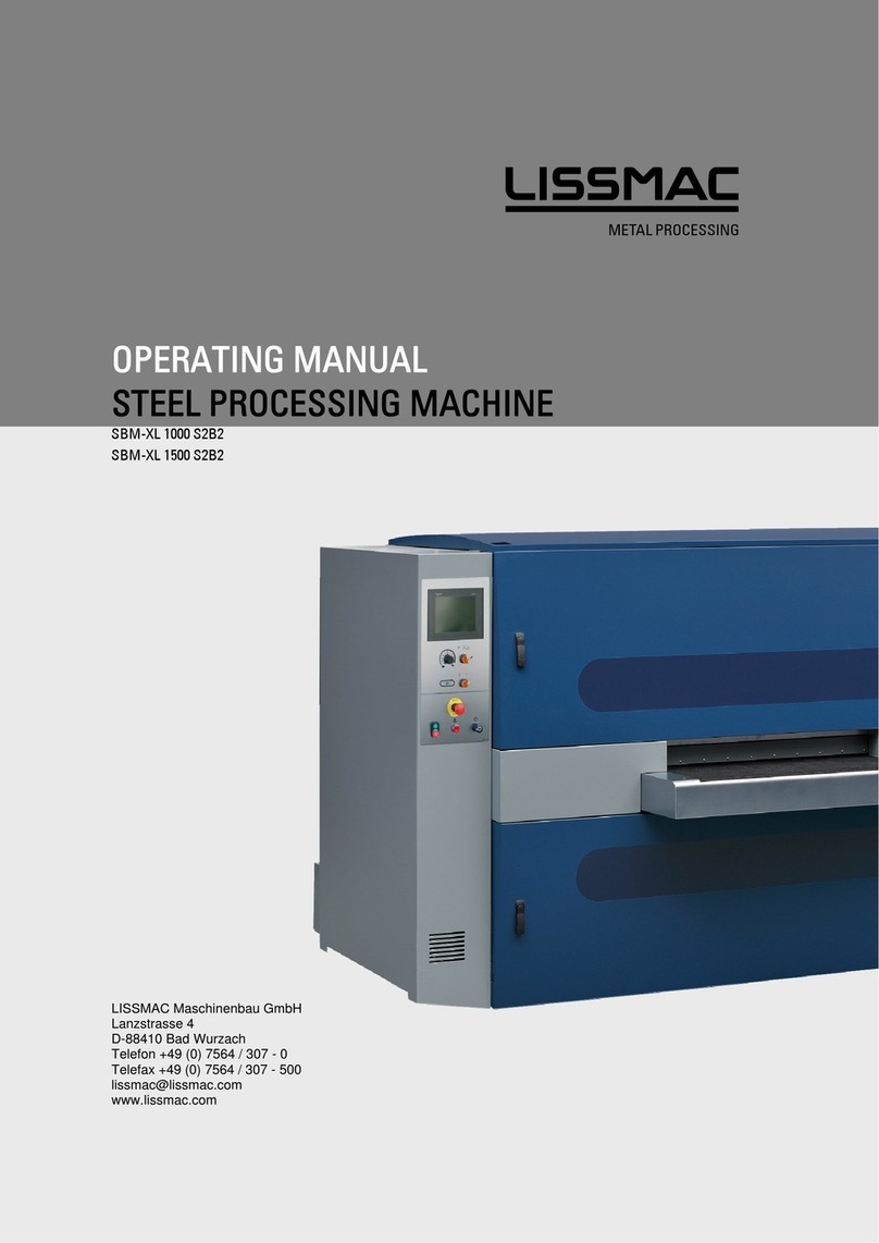 Lissmac SBM-XL 1000 S2B2 User manual