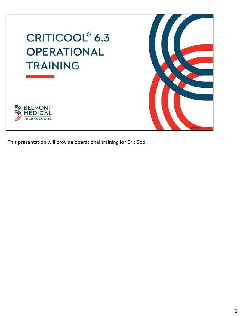 Belmont Medical Technologies CritiCool Operational Training Belmont Medical Technologies CritiCool Operational Training