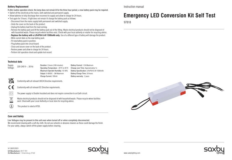 Saxby Lighting 97818 instruction manual