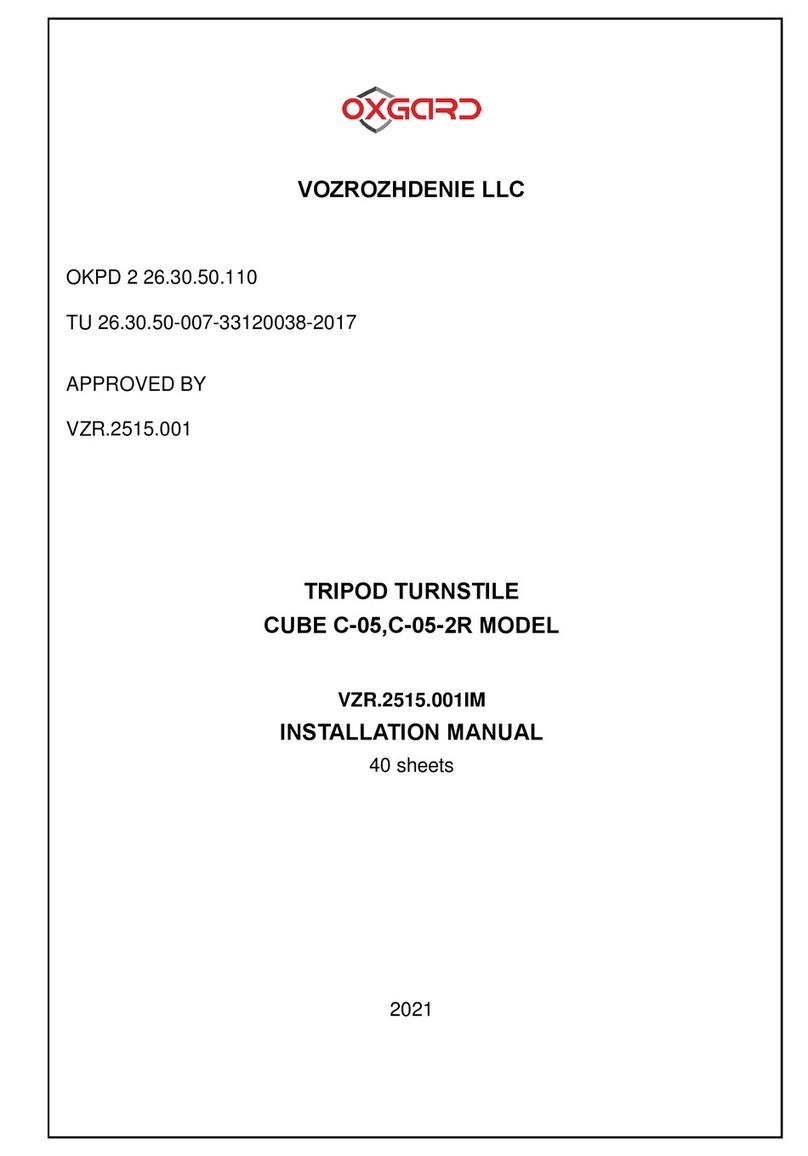 VOZROZHDENIE OXGARD CUBE C-05 installation manual